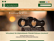 Tablet Screenshot of crossroadspres.org